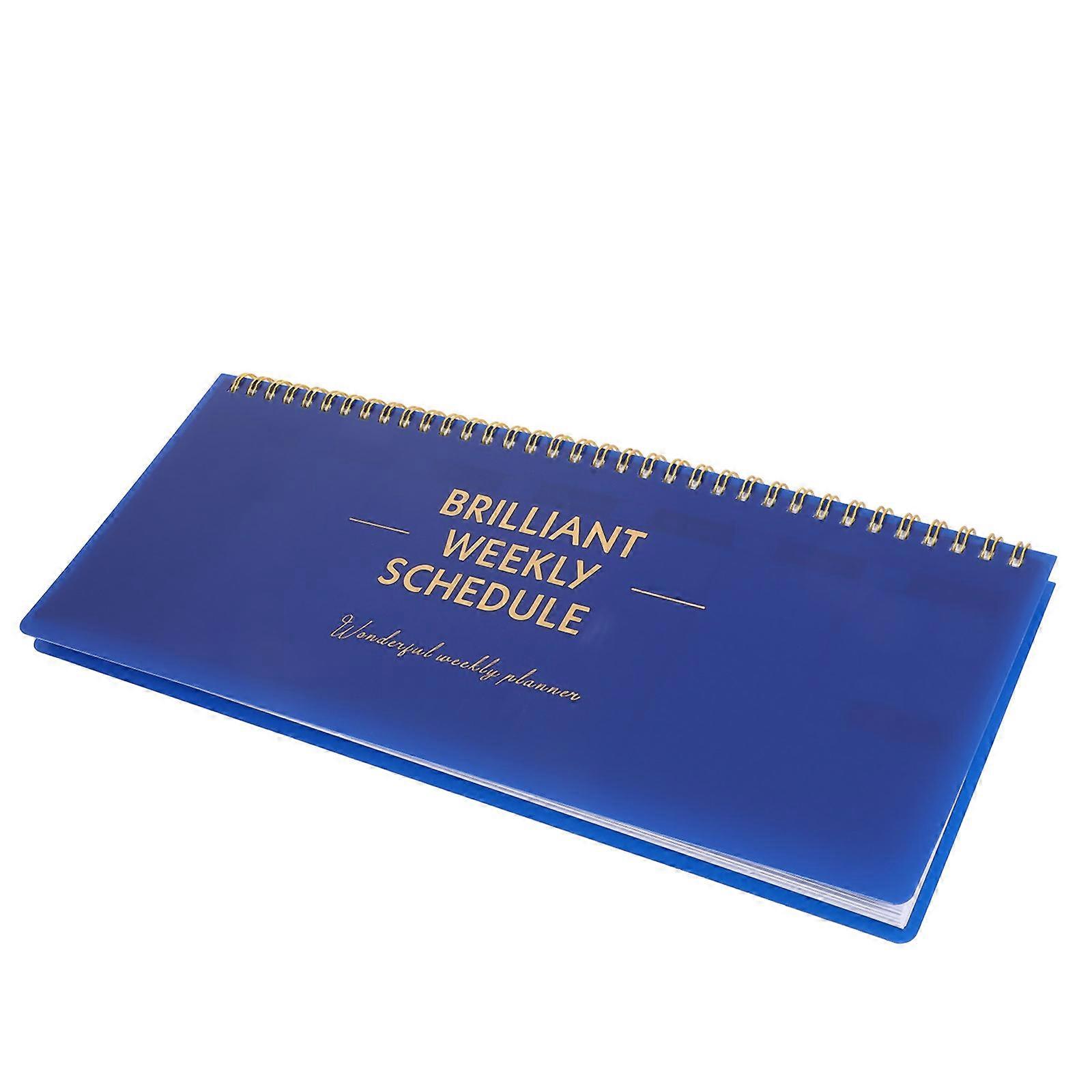 Horizontal Layout Weekly Planning Notepad Schedule Calendar Sheets For School Supplies .50X12.20X1.00CM Appointment Tracking 1Pack