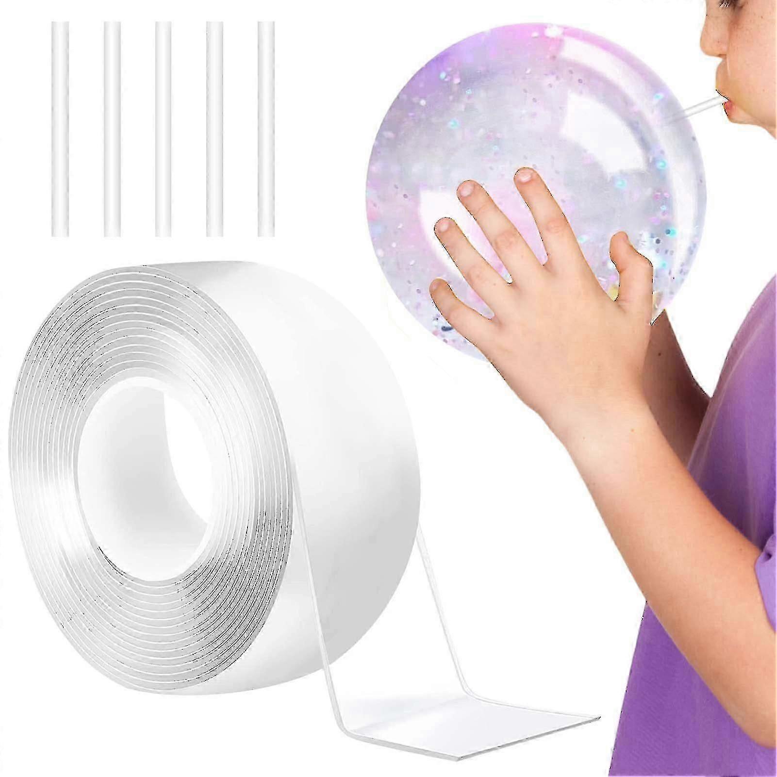 Nano Adhesive Tape For Making Bubbles Balloon Fun Toy Reusable Sticky DIY Craft Activity Kids Science Experiment Project
