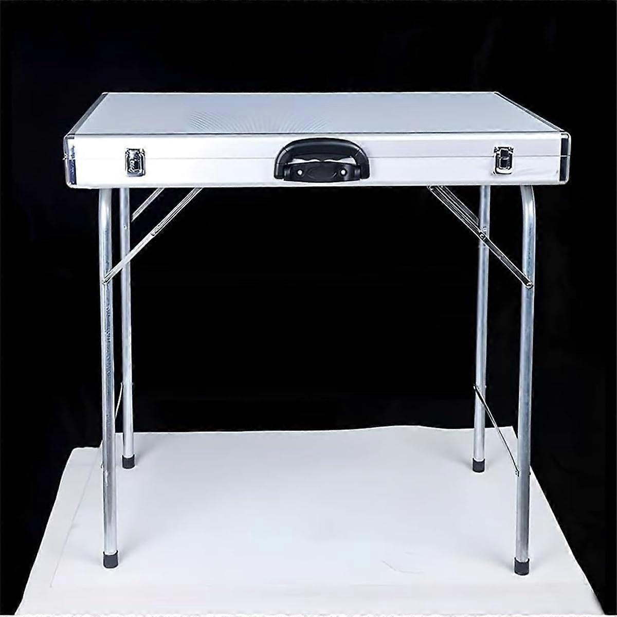 Aluminum Alloy Display Case with Foldable Tripod, Secure Closure, 60x40cm Travel Organizer
