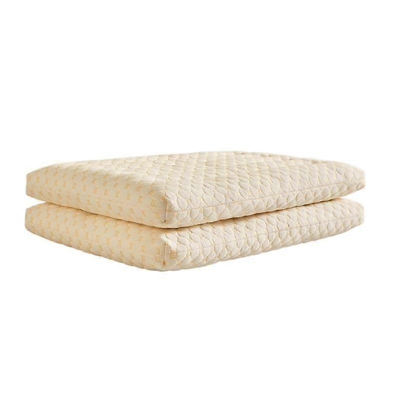 Ergonomic Neck Support Pillow for Students Beige 74x48cm Comfortable Fabric for Better Sleep