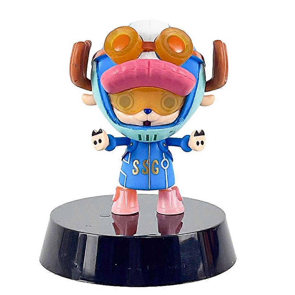 17CM Action Figures Of One Piece Characters Luffy, Zoro, Chopper, And Nami From Wanno Toys Desktop Collection PVC Model