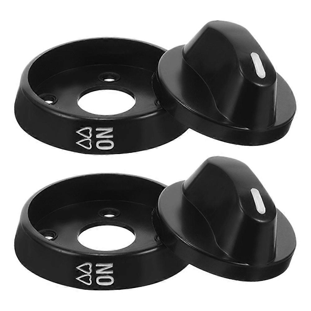Gas Stove Control Knobs Universal Replacement Plastic Knobs 8Pcs for Kitchen