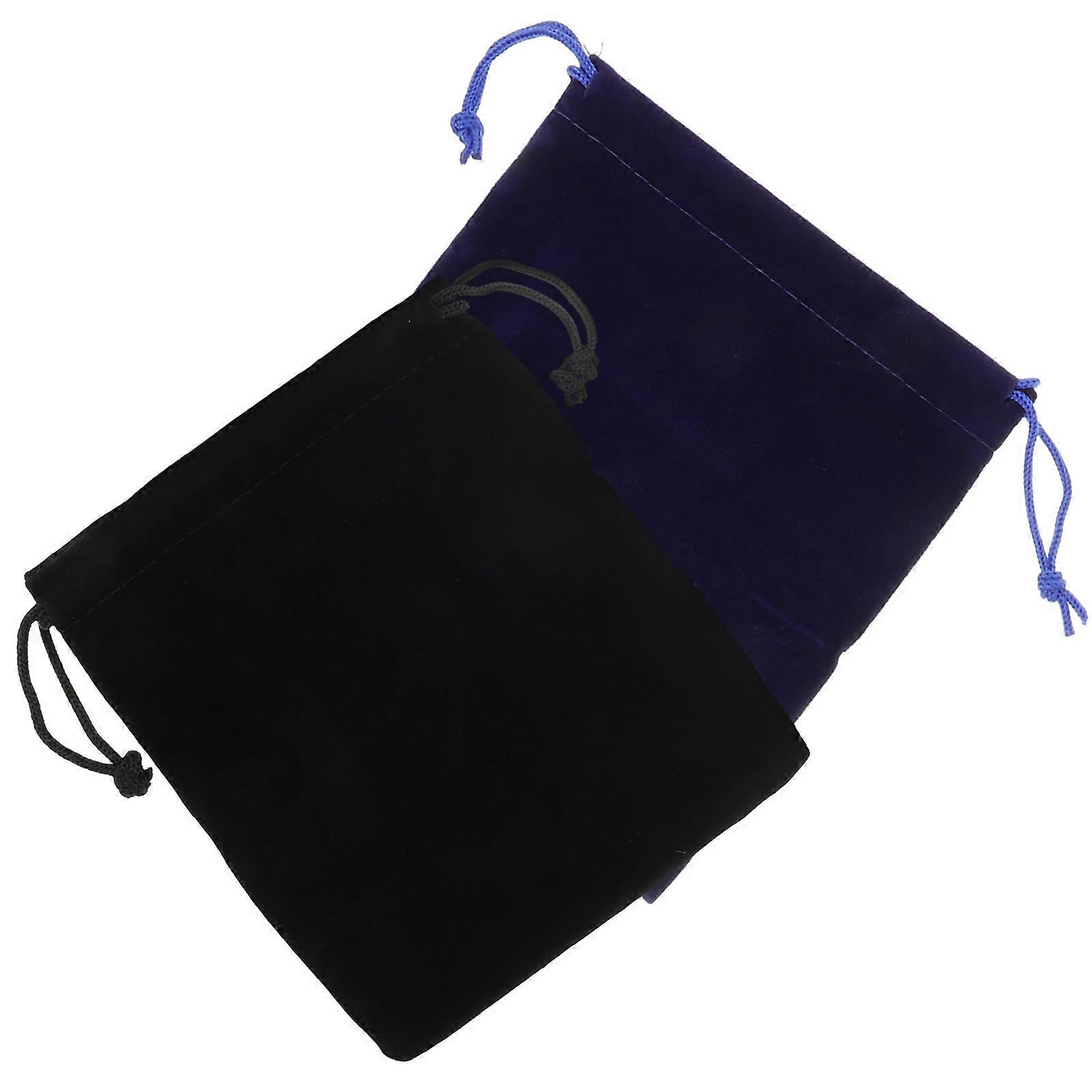 Cube Playthings bæreposer til opbevaring 2 stk. sorte lette snøreposer