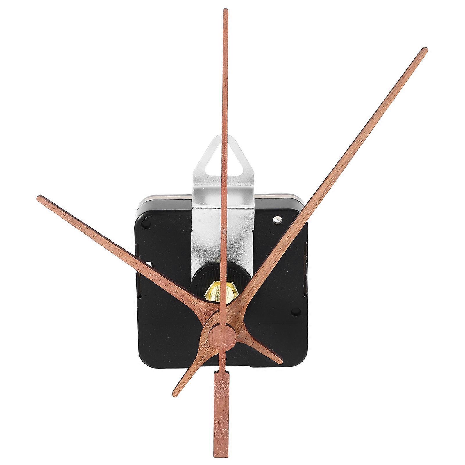 Quartz Silent Clock Movement Replacement Kit 1Set with Wooden Hands