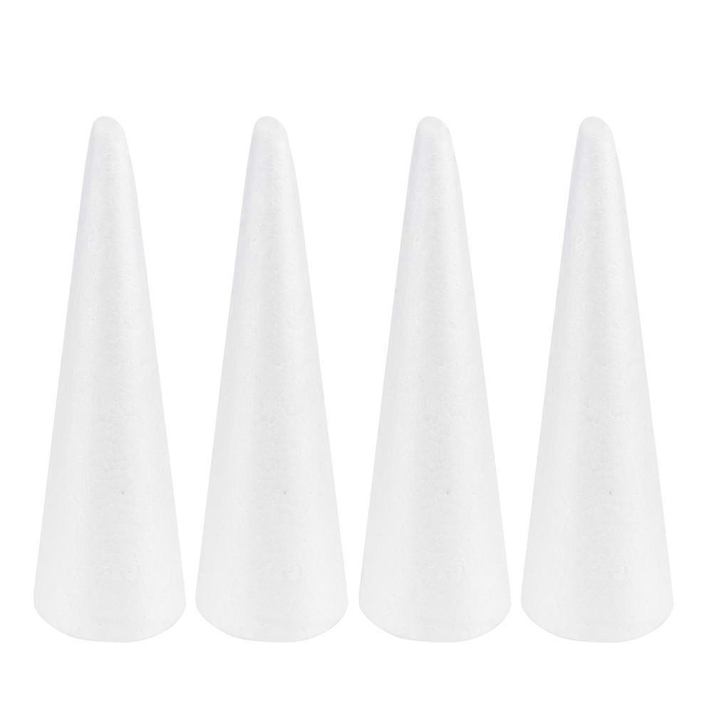 Foam Cone White Table Centerpiece Foam Cone for Decoration 4Pcs