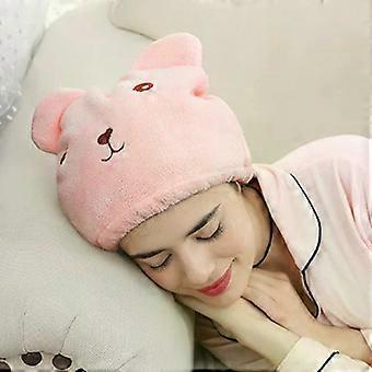 Lovely Cat Quickly Dry Hair Shower Hat Hair Drying Cap Towel Microfiber Wrapped Towels Bathing Cap Bathroom Accessories