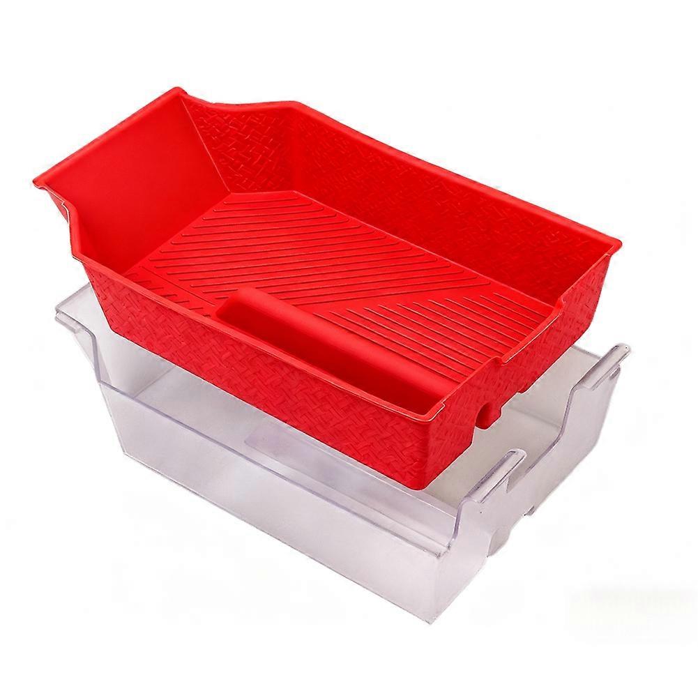 For BMW X3 2025 G45 Central Control Armest Box Storage Box Double Layer Console Organizer Interior Tidying Red