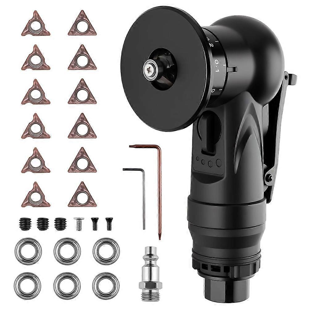 Pneumatic Chamfering Tool, Chamfer Tool with 6 C-Angle & 6 R-Angle Blades, Upgrade Air Chamfer Tool