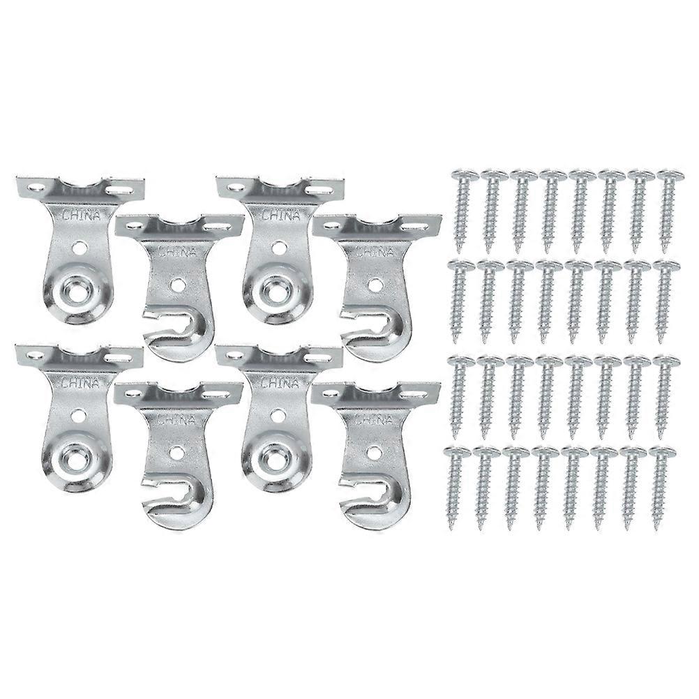 Silver Roller Shade Brackets for Window Shade Installation 4Sets Included