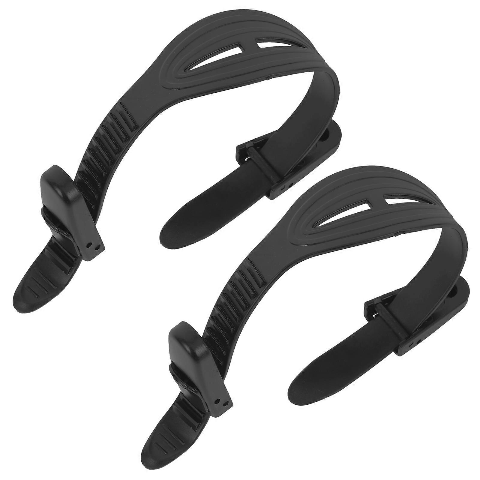 Universal Plastic Diving Fin Strap Replacement for Diving 1Pair Adjustable Black