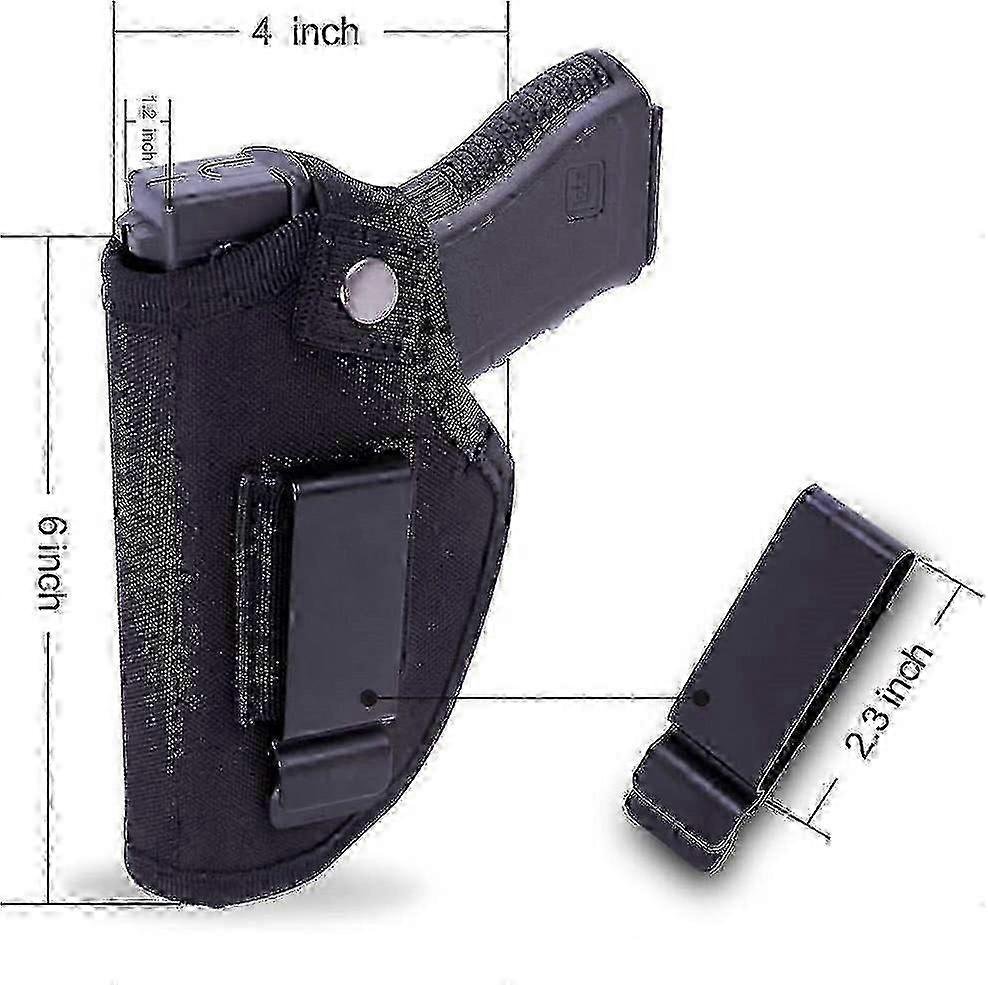 Funda negra para porte oculto, pistolas compactas, arnés de cinturón