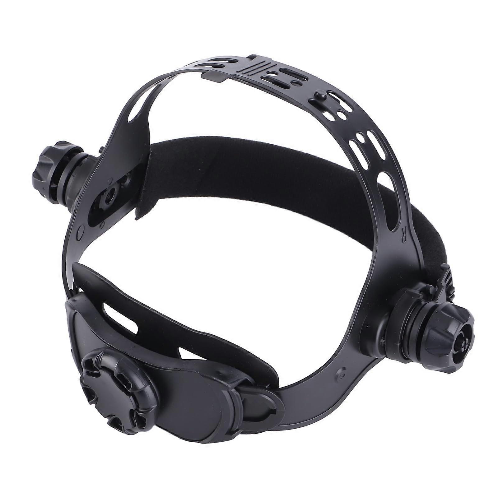 Welding Helmet Headband with Humanized Knob Adjustment and Comfort Padding, Black Adjustable Replacement Headgear