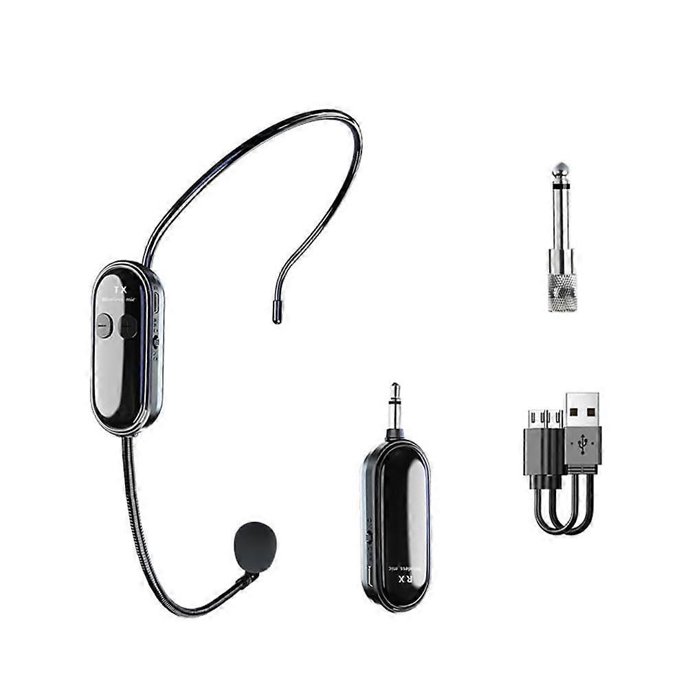 Wireless Microphone Headset 2.4G Long Range 30M for Teaching, Speakers, Karaoke, Outdoor