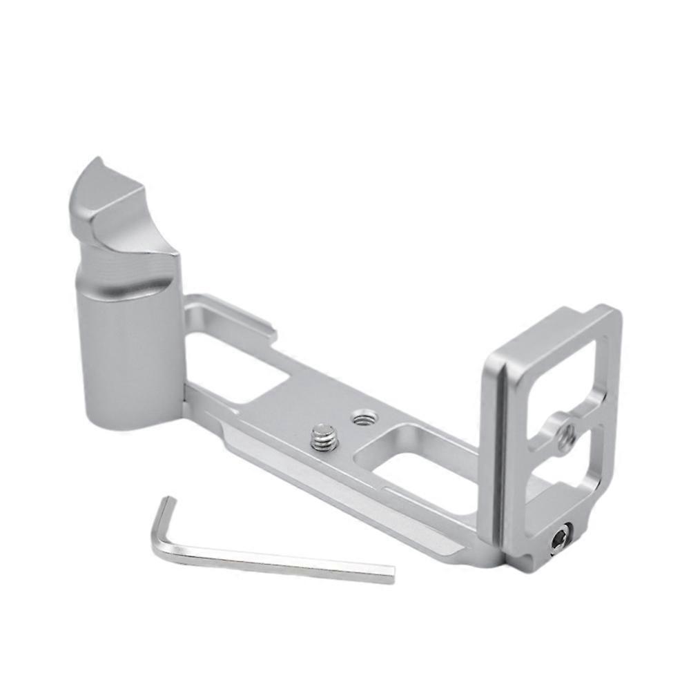 Camera L Bracket Hand Grip Quick Release Plate for Silver