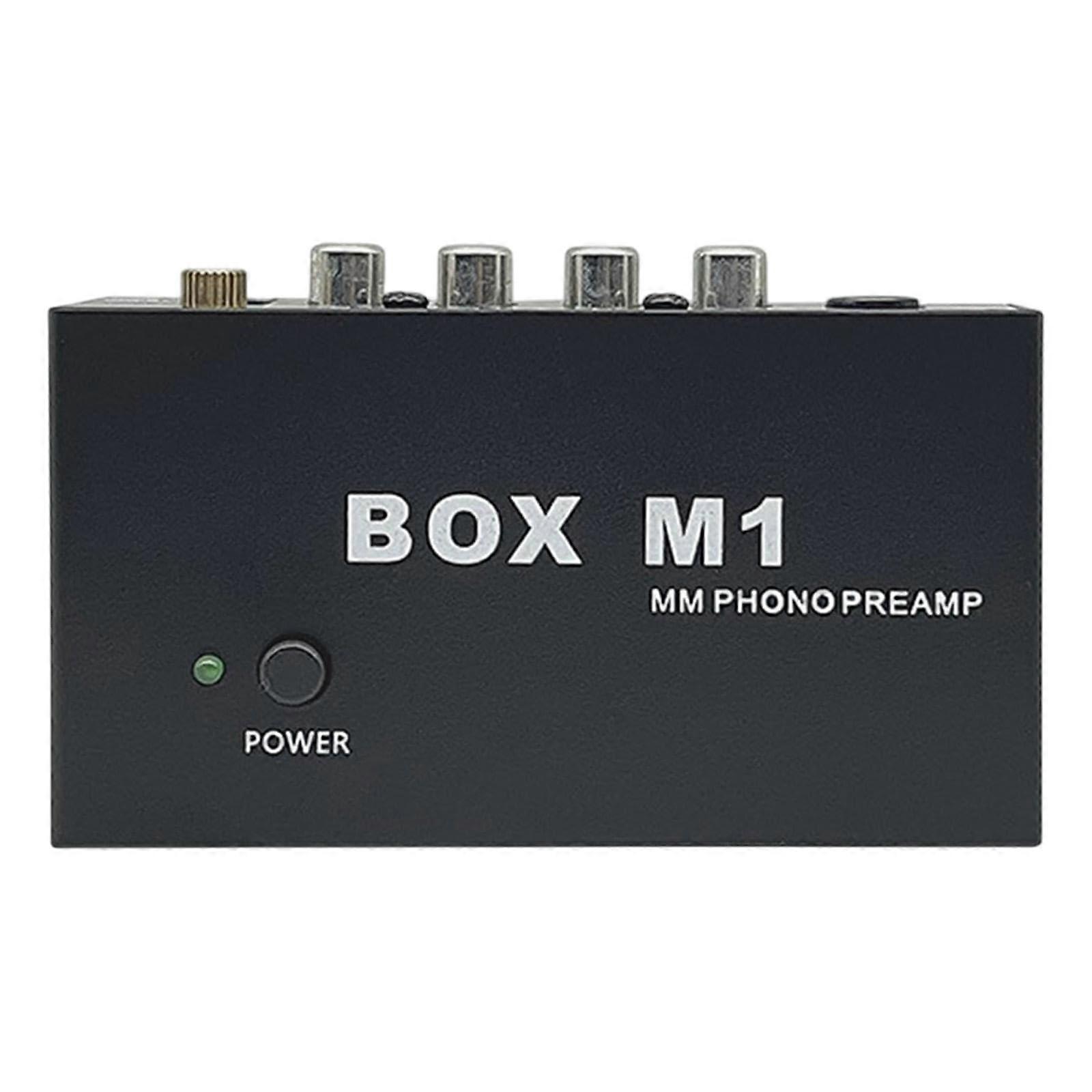 MM Phono Preamp for Turntable Vinyl Records, Low Noise Audio with Headphone Output