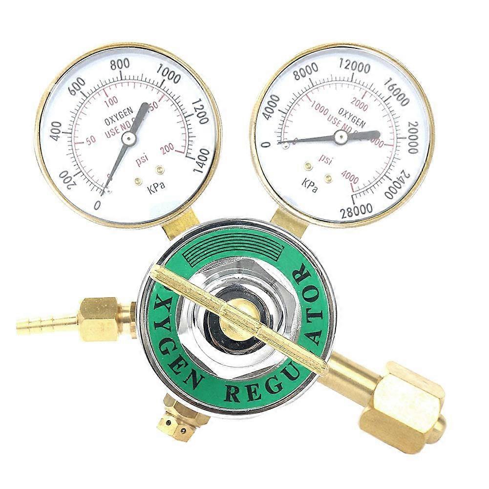 CGA540 Oxygen Regulator for Large Tank with Dual Gauges and Precise Pressure Control