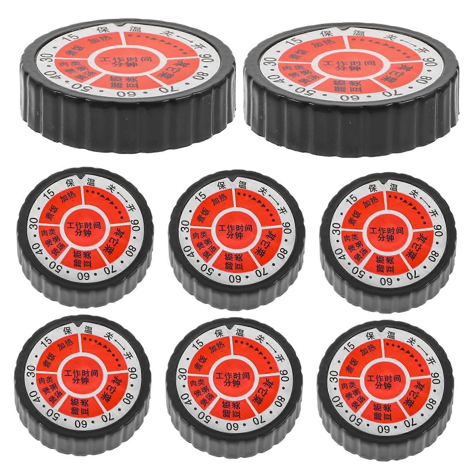 8pcs Universal Microwave Oven Knobs Replacement with Durable Timer Control and Precise Adjustment