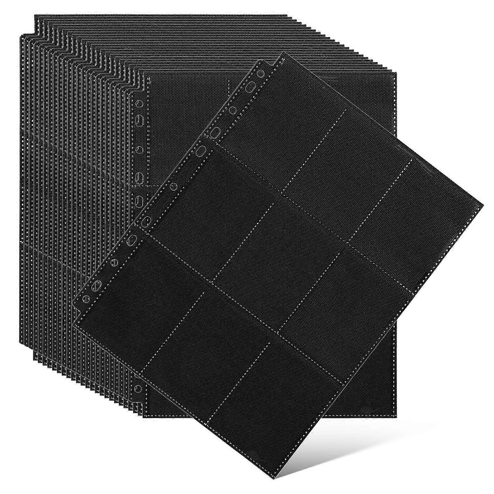 Side Loading Card Sleeves for Collection with 50 Sheets Card Binder Pages