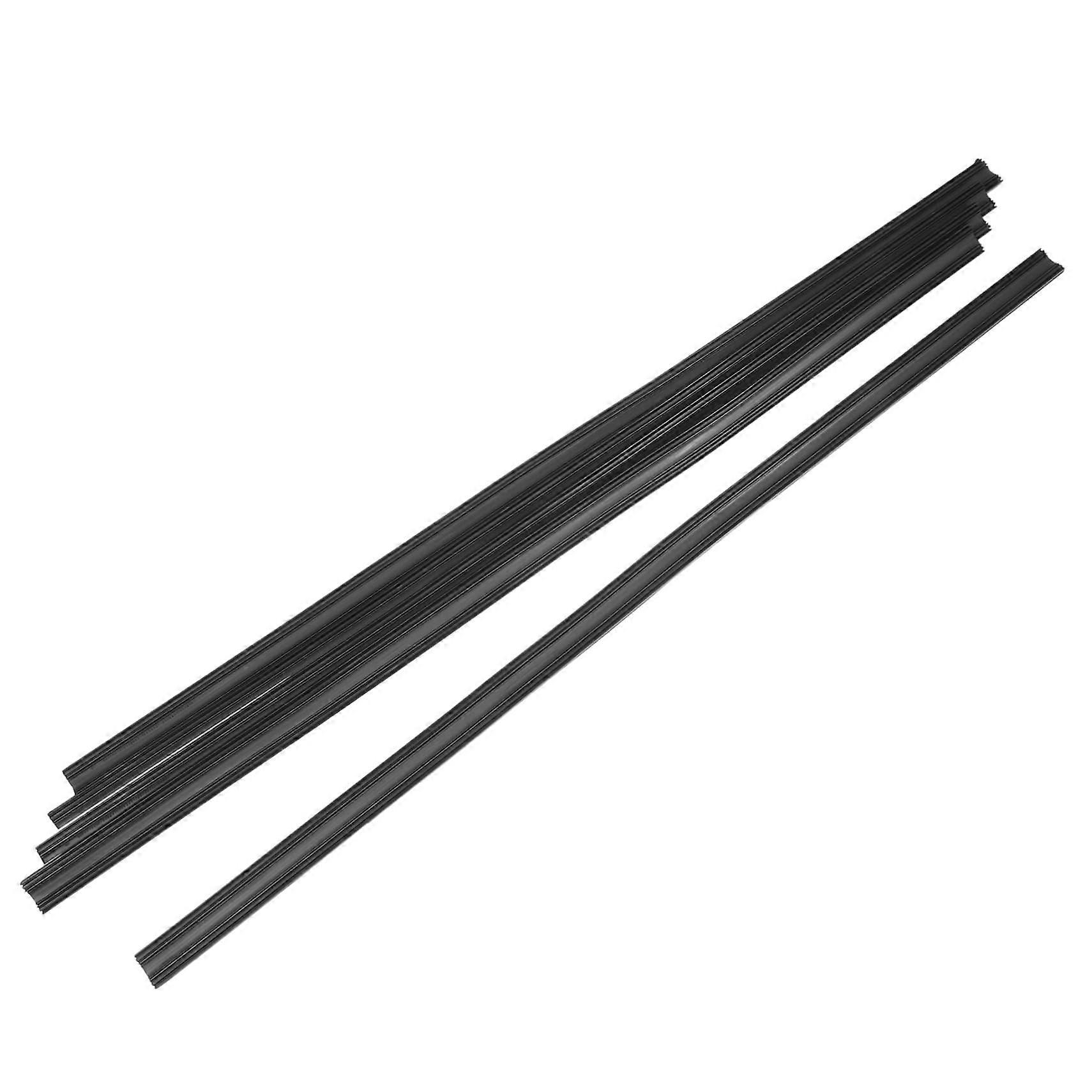 10Pcs Frameless Windshield Wiper Blade Refills AllSeason Rubber Clear Vision Adjustable Length