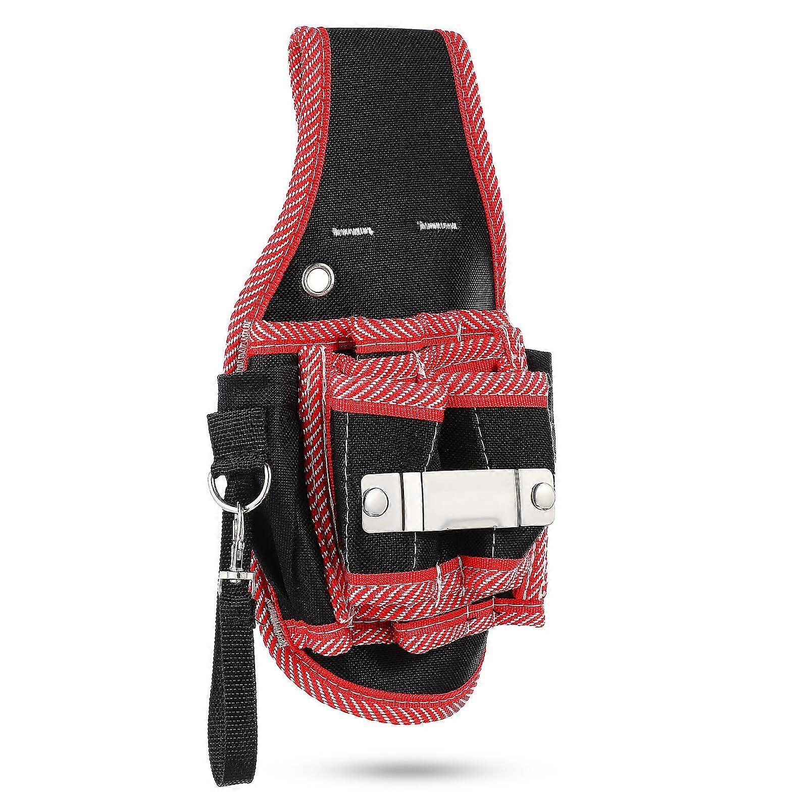 Electrician Tool Pouch with Multiple Compartments Durable Oxford Belt Pouch for Construction