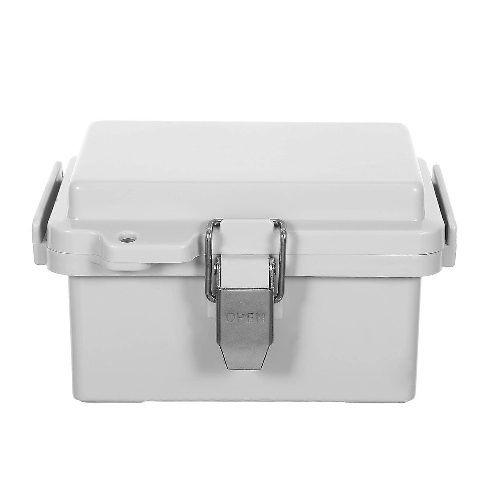 Outdoor Waterproof Junction Box with Hinged Cover for Electronics Projects
