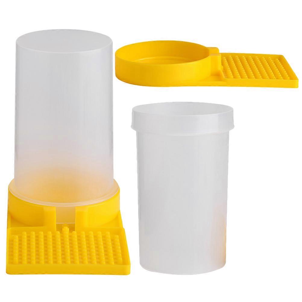 Bee Water Feeder Plastic Hive Tool for Beekeeping 2Pcs Feeding Equipment