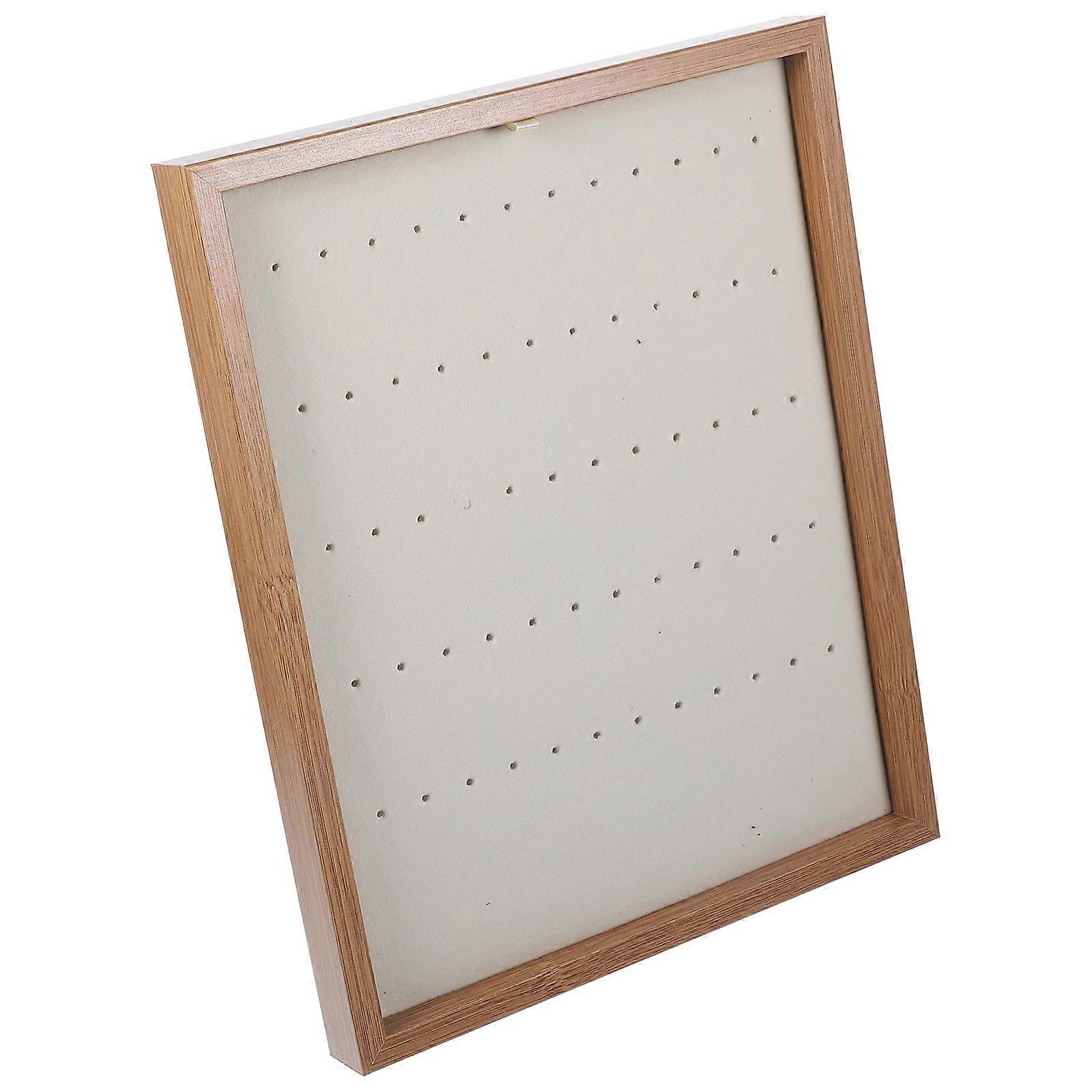 Ear Ring Display Stand Wooden Holder for Earring Organization