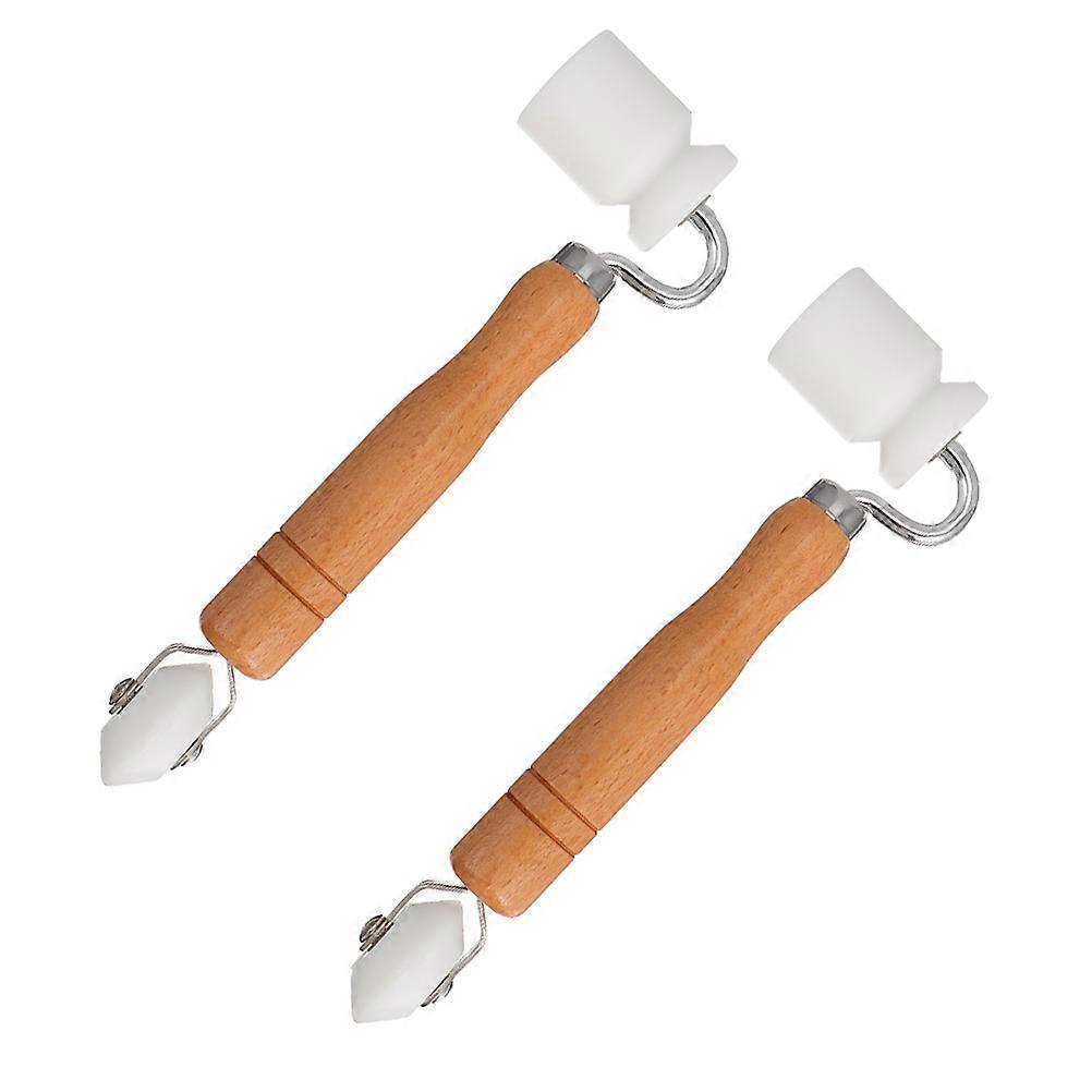 Construction Tool Seam Roller Wooden Handle for 2Pcs Wallpaper