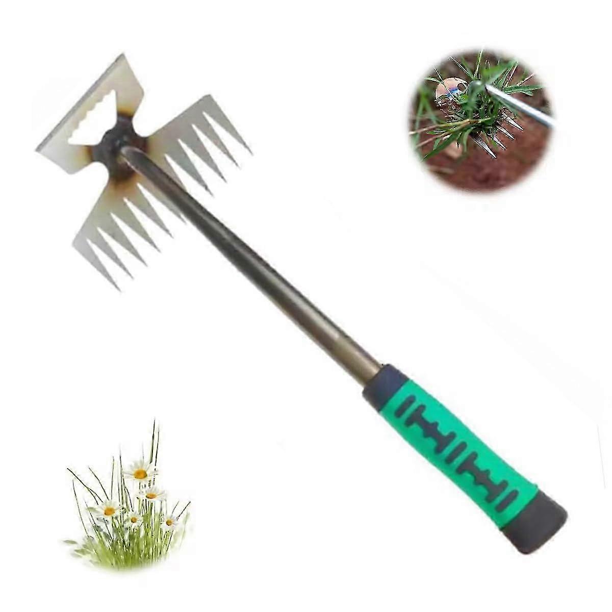 Manganese Steel Hand Weeder Pulling Tool Weed Puller Tool for Yard 11 Teeth EnticingEmber 2025