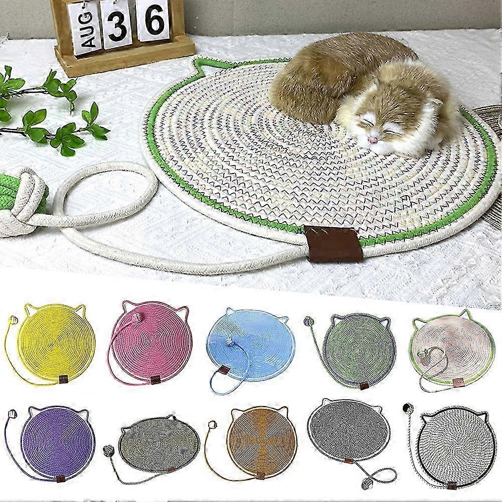 Cat Scratch Mat with Interactive Ball Interactive Play Toy for Indoor Cat  Ripple