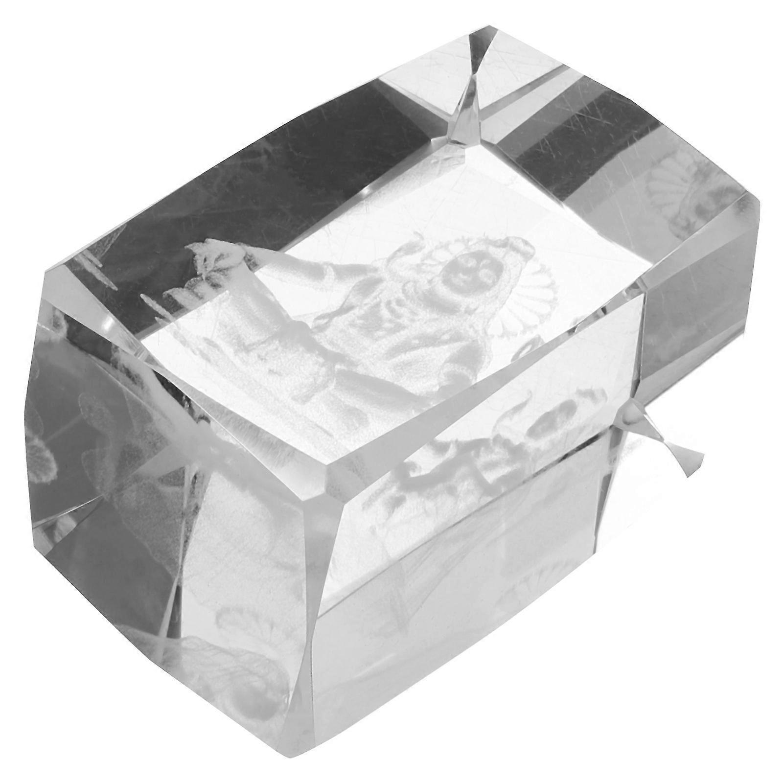 Figurine Crystal Statue for Decoration 4Pcs Delicate Sculpture