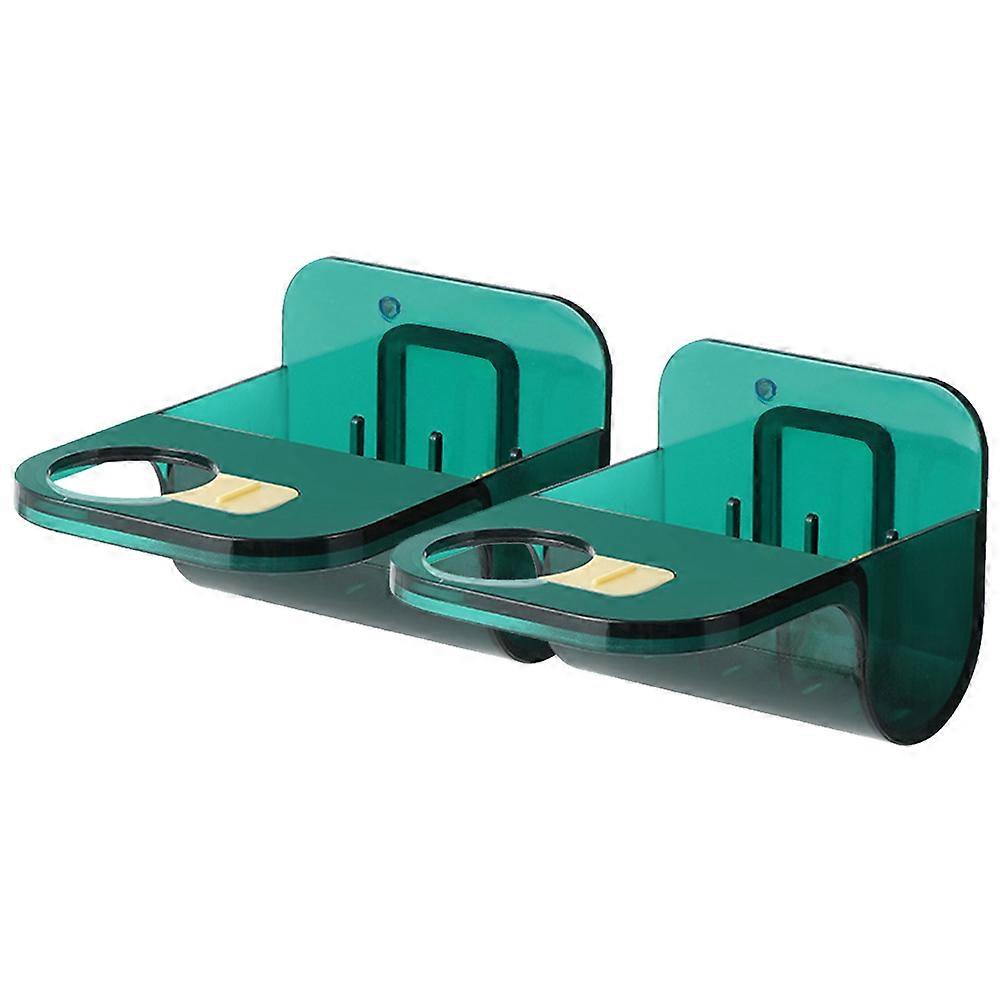 Shower Gel Bottle Rack for Storage Use 2Pcs Dark Green Practical Bottle Holder