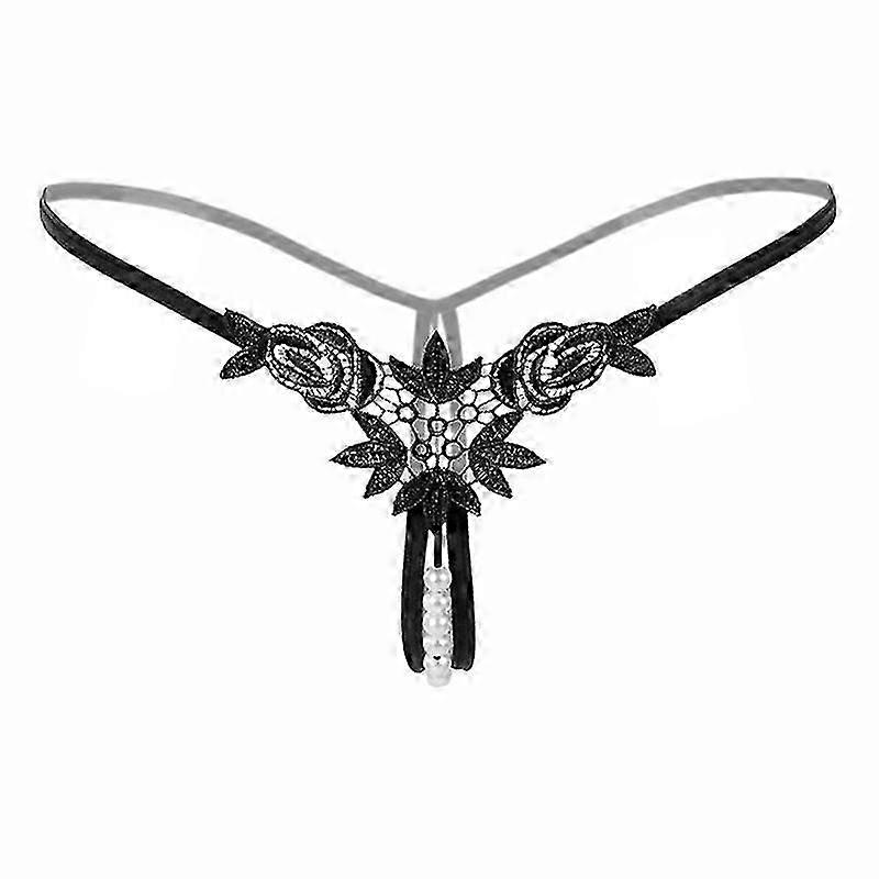 Pearl G-String Crotchless Lingerie Panties