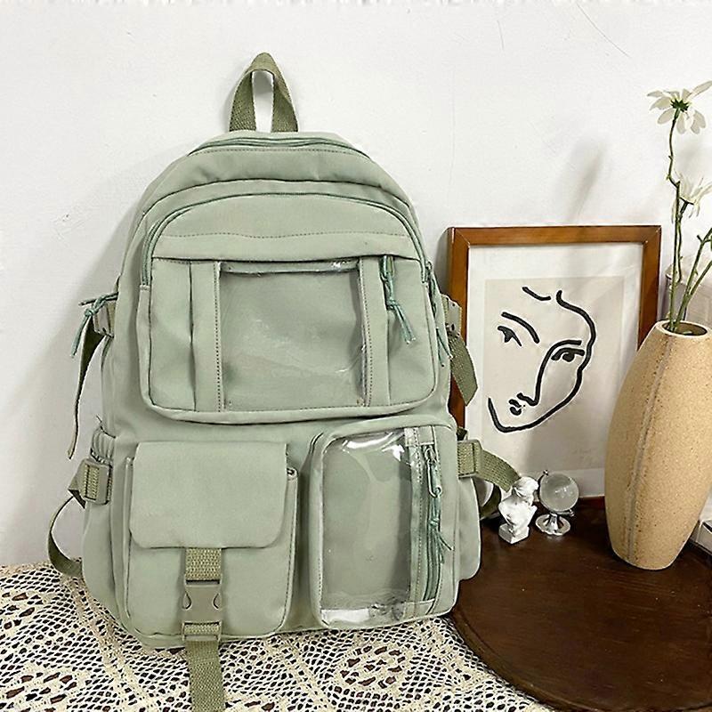 Nylon Backpack Students School Book Bag Travel Shoulders Bag