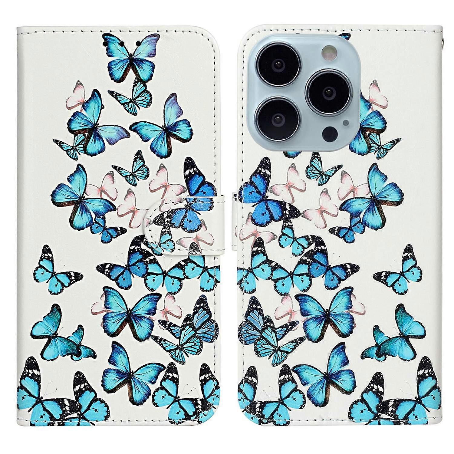 For iPhone 16 Pro Max Case Leather Pattern Design Flip Wallet Phone Cover