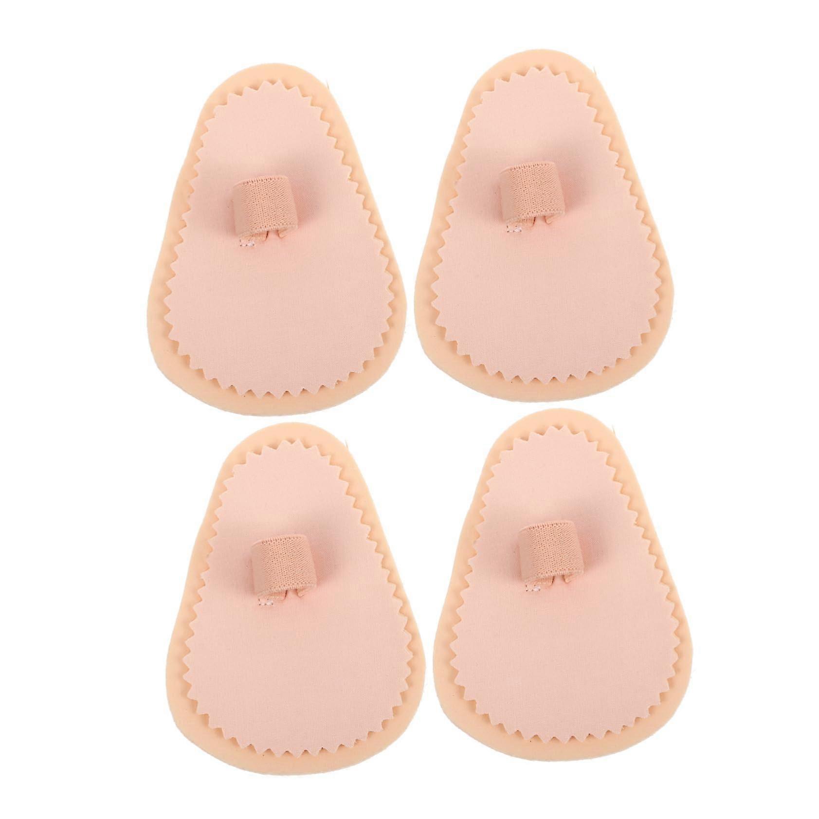 Toe Separators Silicone 4 Pack Bunion Corrector Adjustable Forefoot Spacers for Overlapping Toes