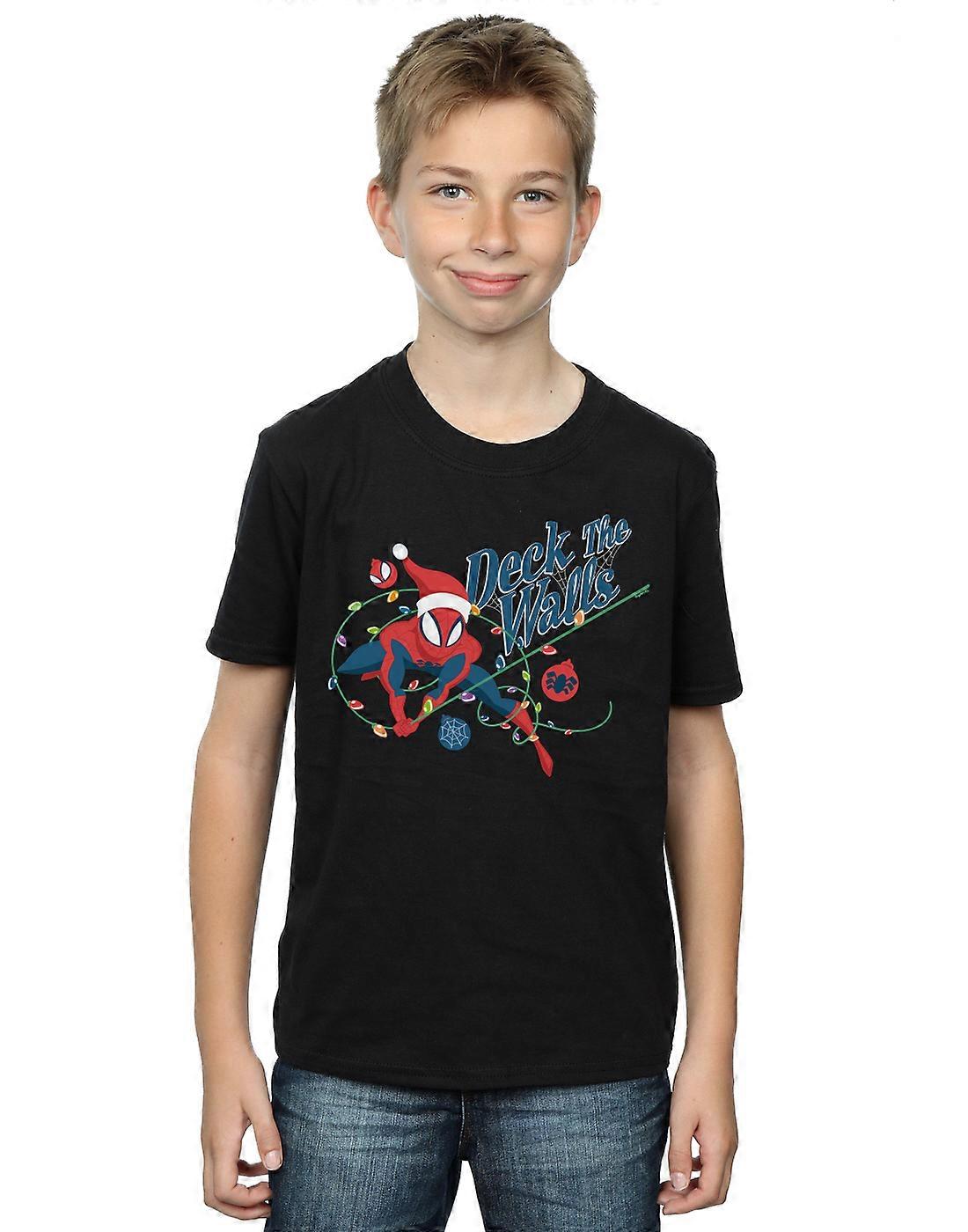 Marvel Boys Spider-Man Deck The Walls T-Shirt
