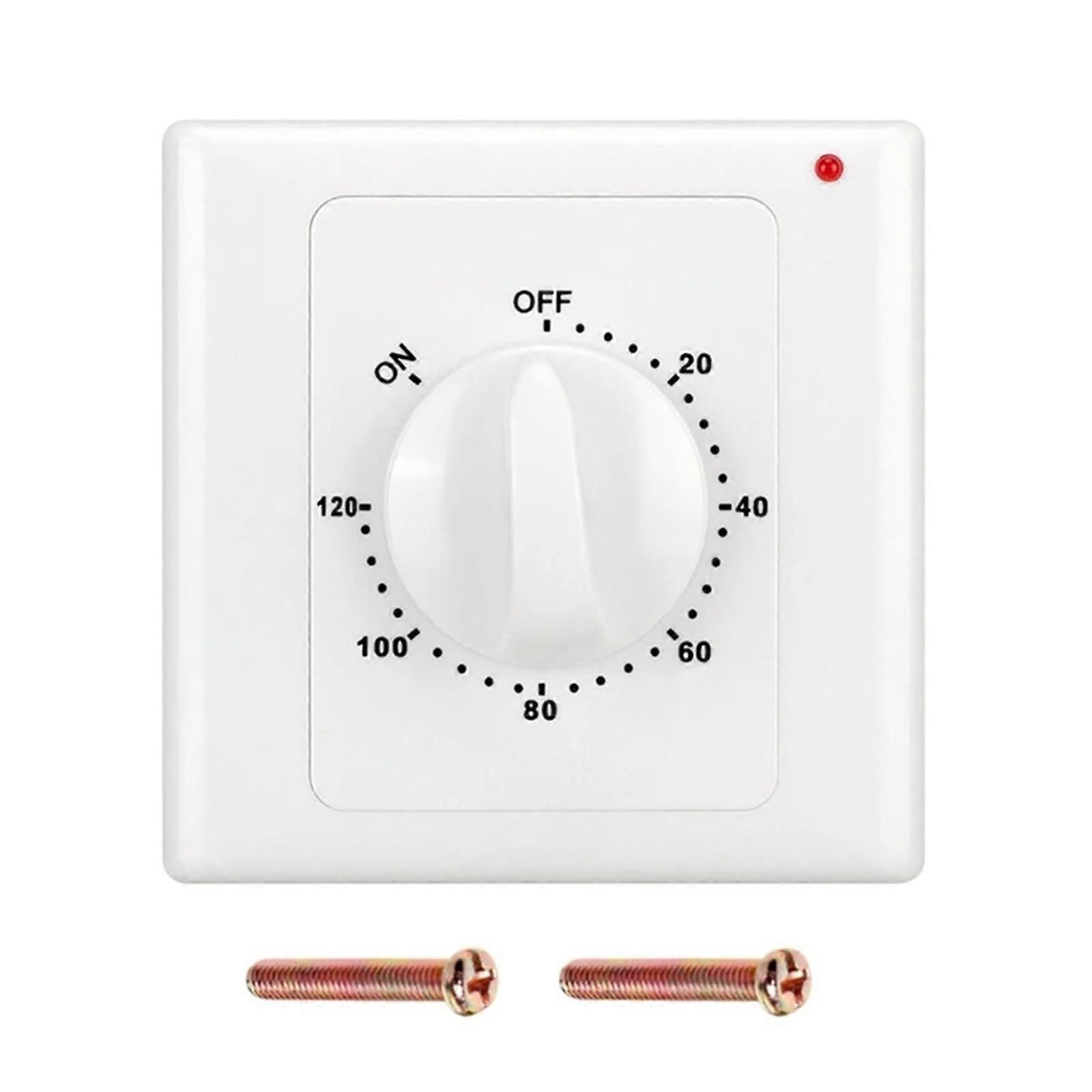 Timer Plug Socket with 120 Minute Programmable Countdown Switch and Easy Knob Control