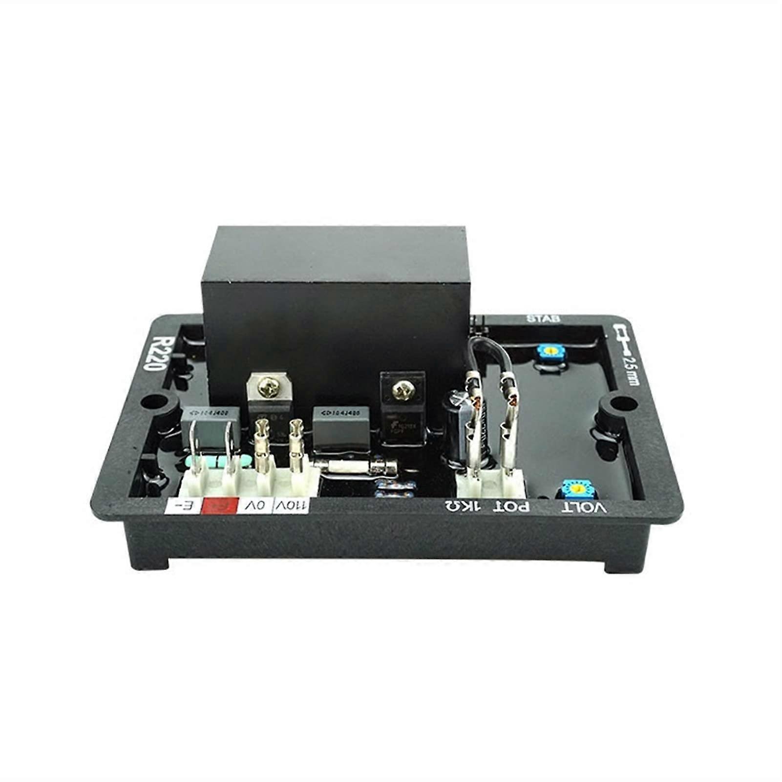 Automatic Voltage Regulator AVR R220 for Diesel Generator with Adjustable Damping and Load Control