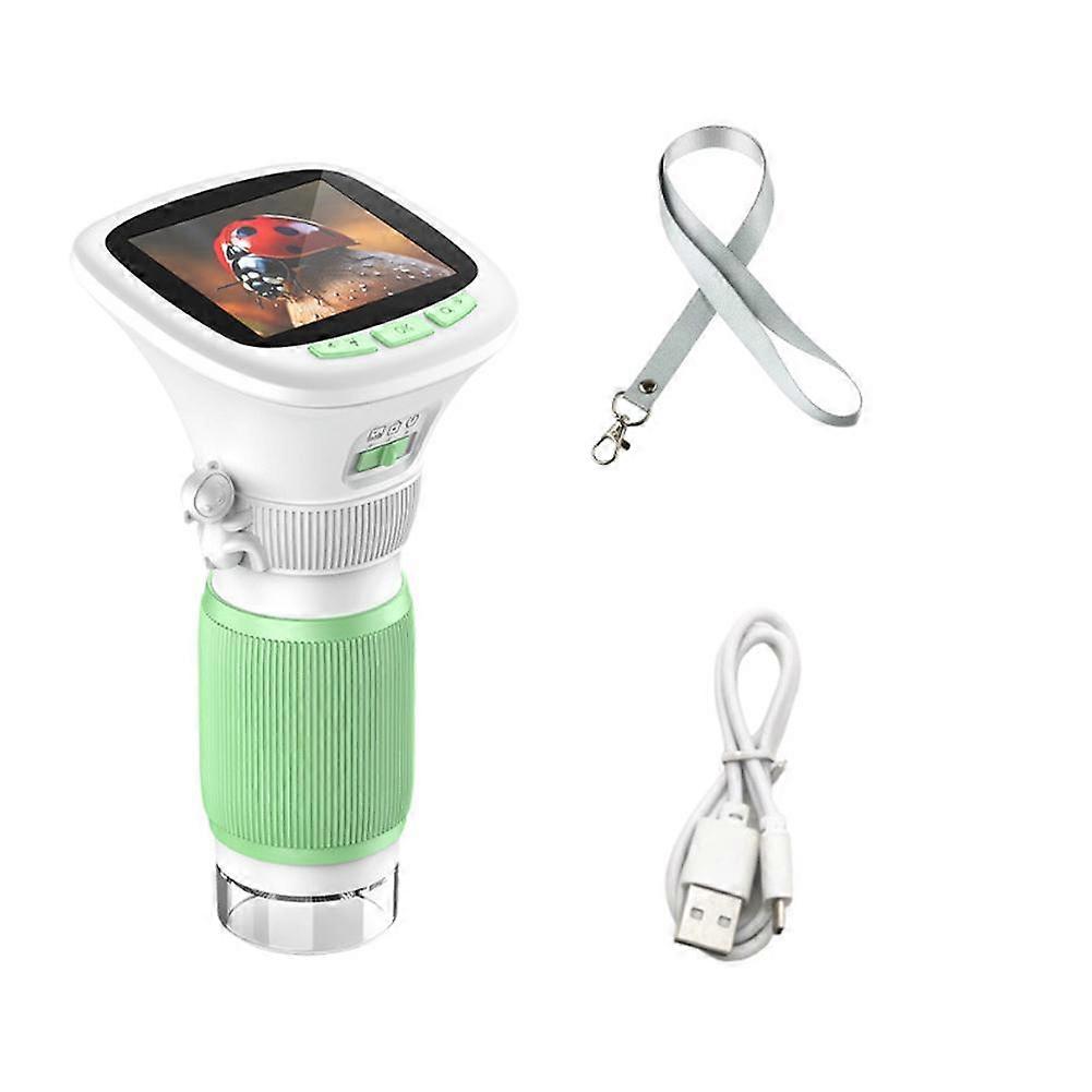 Children/s Handheld Microscope With Rotating Focus 2 Inch Screen 1000x Zoom Mini Handheld Microscope Camera compatible with Outdoor Science