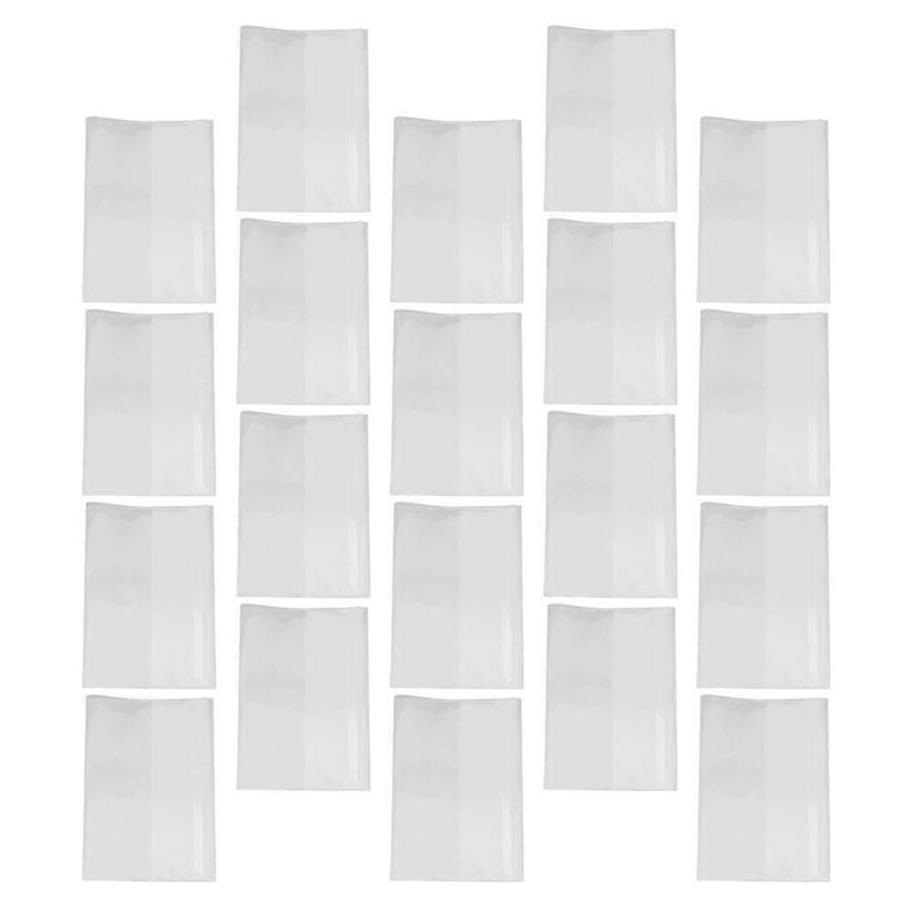 Transparent Book Covers Plastic Protector for Textbooks 20Pcs Clear Sleeves
