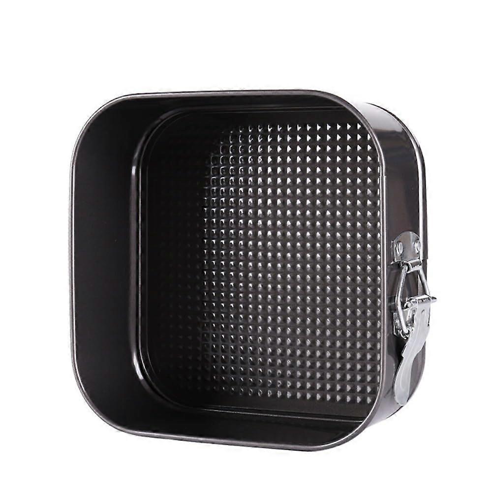 NonStick Carbon Steel Square Springform Cake Pan with Removable Bottom 20cm LeakProof