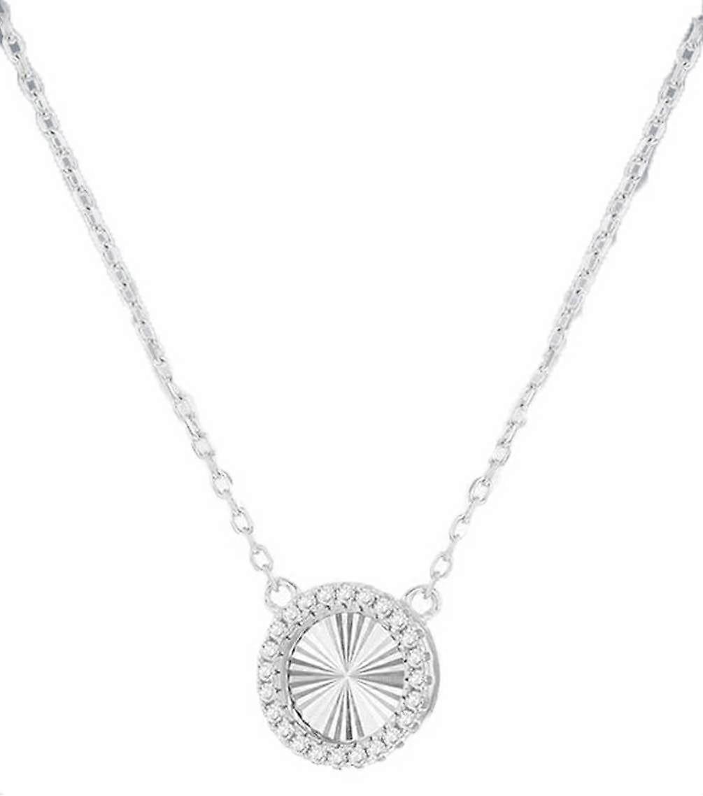 KJ Beckett Rainbow Circle Adjustable Necklace - Silver