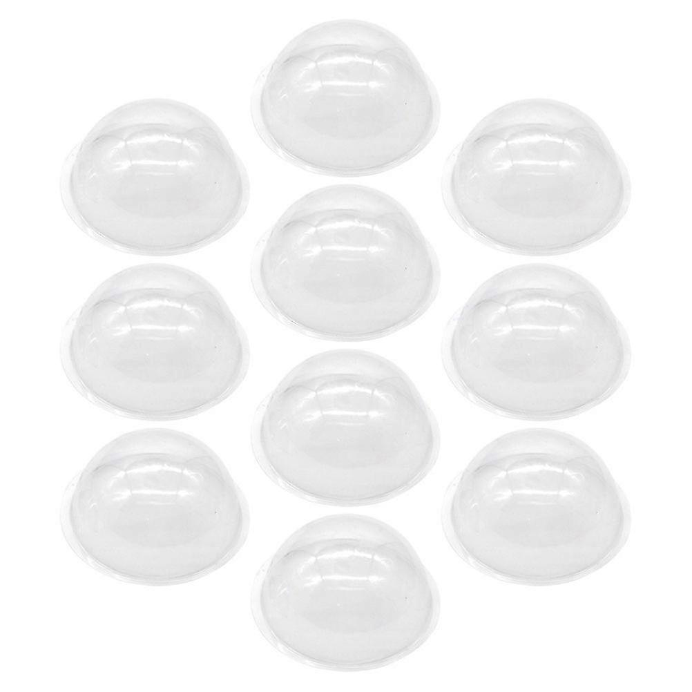 20Pcs Transparent Plastic Snow Globe Domes for Christmas Use