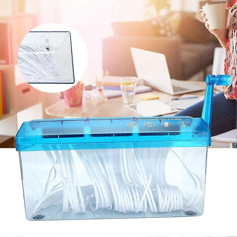 Hand Paper Shredder with NonSlip Silicone Base for Secure Confidential Document Disposal