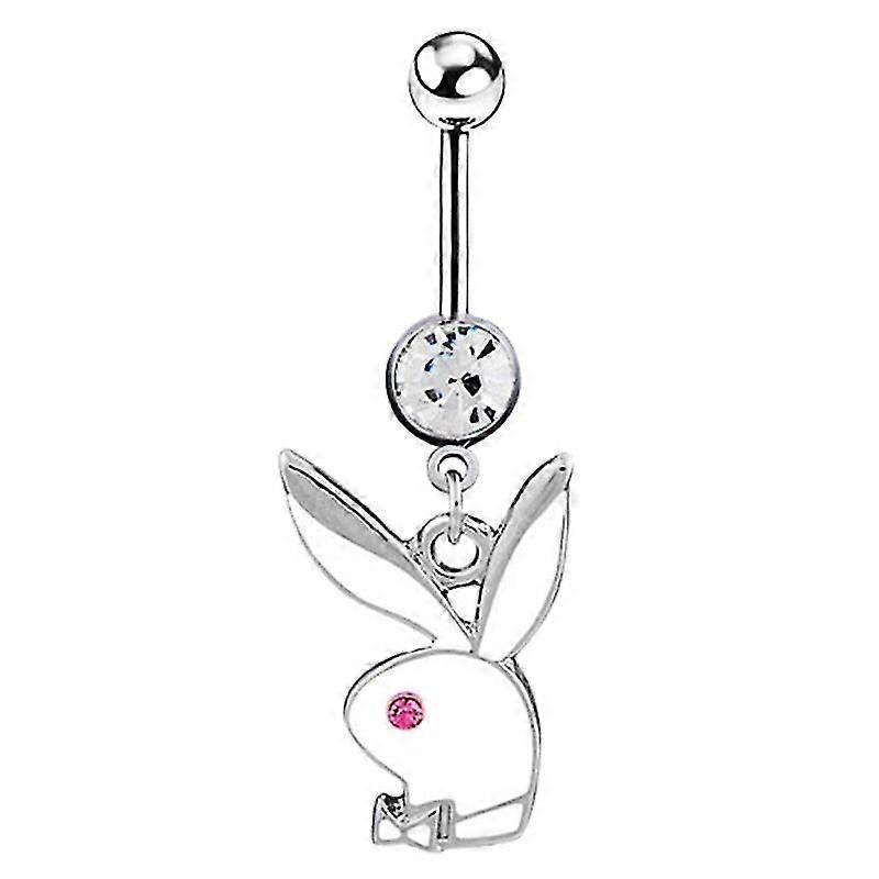 Cute Rabbit Fox Dangle Belly Navel Piercing Button Ring