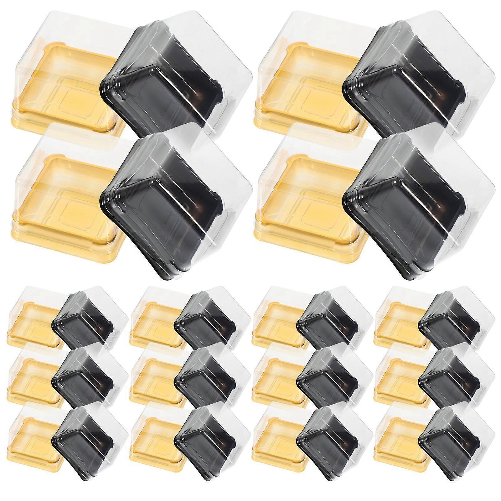 Chocolate Boxes for Food Storage 100Pcs Convenient Square Packaging Boxes Black
