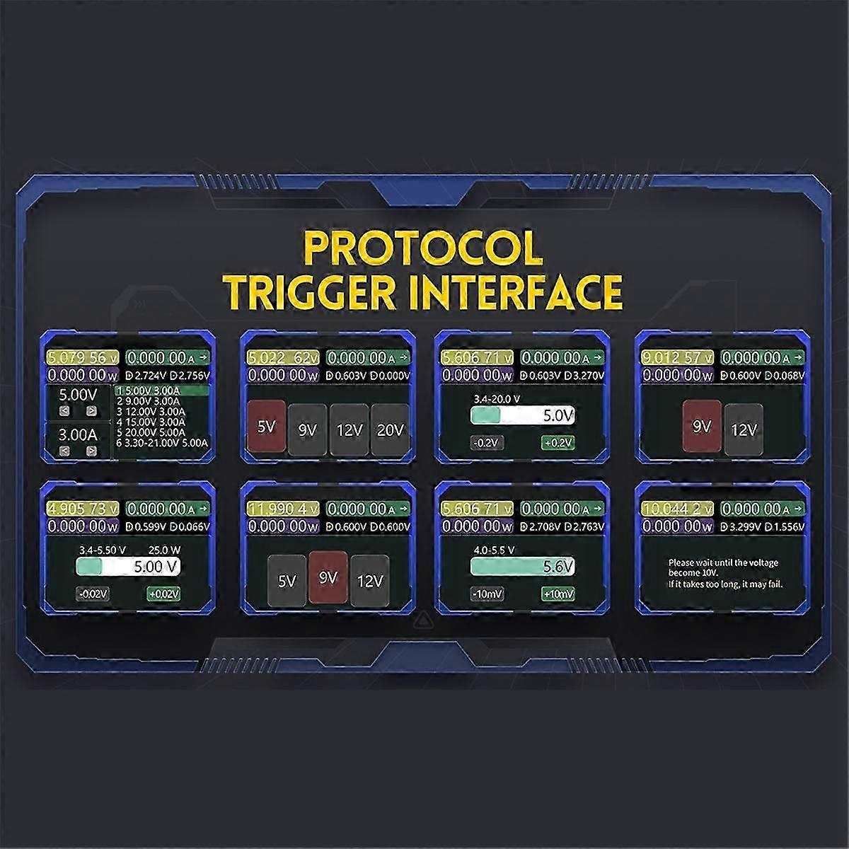 -FNB58 USB Tester Type-C Fast Charge Voltmeter Ammeter