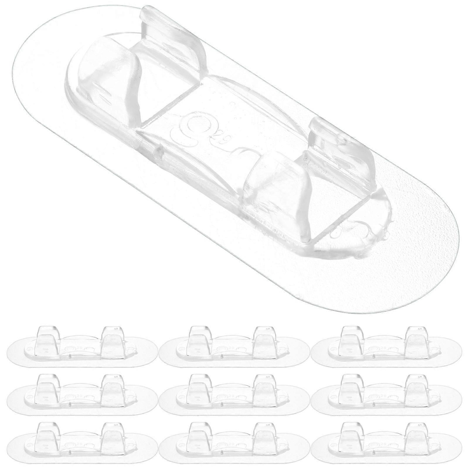 Desk Wire Management Cable Accessory Acrylic Wire Organizer 10Pcs