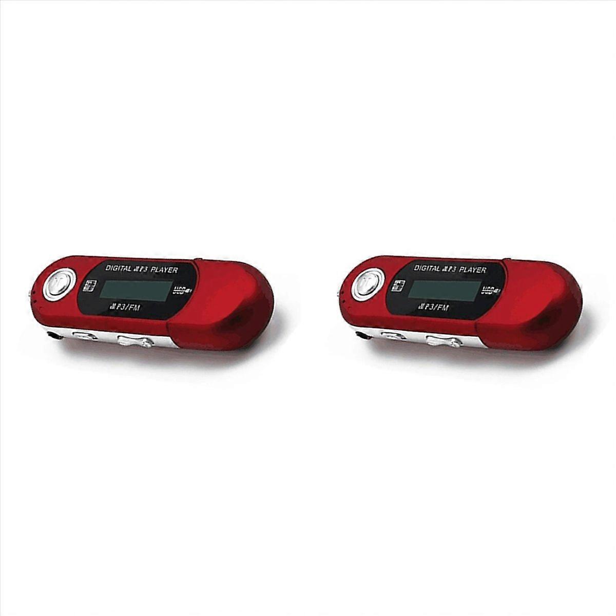 Mini MP3 Player Small Flash Drive Multilanguage LCD Music Player (C)